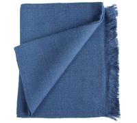 ANDINO ALPACA - 100% Baby Alpaca Wool, Large Scarf Navy Blue | Lightweight, Fine Knitting, Classic | Warm, Soft, Hypoallergenic, Unisex | One Size Fits All