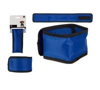 ANDINUS Cooling Collar for Dogs 45 cm - Automatic Cooling Gel without Freeze - Dark Blue, 7 cm Wide - Relieves Heat and Keeps Your Pet Cool