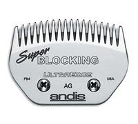 Andis 64340 Carbon-Infused Steel UltraEdge Super Blocking Large Animal Clipper Blade, Blocking, Stainless Steel