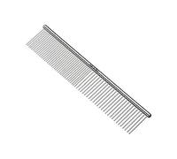 Andis 68550 Stainless-Steel Comb for Knots, Mats & Loose Hair Removal - Effective Dematting Tool, Comfortable, Lightweight, Portable & Safe for Dogs, Cats & Pets - Silver, 7-1/2-Inch