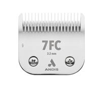 Andis 72600 UltraEdge Detachable Dog Clipper Blade - Constructed of Carbonized Steel, Specialized Hardening Process for Long Cutting Life - 1/8-Inch-Long Hair Cutting - Size-7FC, Chrome