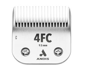 Andis 72620 CeramicEdge Carbon-Infused Steel Pet Clipper Blade, Size-4FC, 3/8-Inch Cut Length, Stainless Steel