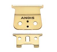 Andis - Cordless Trimmer Carbon-Steel Replacement T-Blade - Close Cutting with Zero Gapped, Deep Tooth Design, Long-Life Blade & Stays Sharp - for Model GTX-Z, Cordless T-Outliner Li Trimmer - Gold