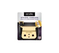 Andis - Cordless Trimmer Carbon-Steel Replacement T-Blade - Close Cutting with Zero Gapped, Deep Tooth Design, Long-Life Blade & Stays Sharp - for Model GTX-Z, Cordless T-Outliner Li Trimmer - Gold