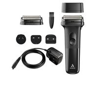 Andis Inform Lithium-Ion Electric Foil Shaver | Sensitive Skin Foil Head | 10,000 SPM | Hypoallergenic Titanium Foils | 90-Min Runtime | Rechargeable | Blade Brush Included | Black