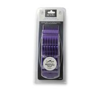 Andis - Nano-silver Magnetic Attachment 5 Combs - Suitable for Hair Clipper Trimmer, Professional Use, Easy Clean, and Long-Lasting - Small Sizes, 6", 8", 4", 3/8", and 2" - Purple