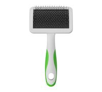 Andis 68565 Stainless-Steel Slicker Brush for Dogs and Cats - Durable and Lightweight Grooming Tool for All Breeds and Fur Lengths, Reduces Shedding and Promotes Hair Growth - Medium, Green