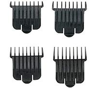 Andis - Snap-On T-Blade Attachment Combs - 4/Piece Comb Set - Suitable for Hair Clipper Trimmer, Professional Use, Easy Clean, Long-Lasting - Sizes, 1.5, 3, 6, 9 mm (1/16", 1/8", 1/4", 3/8") - Black