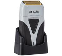 Andis Styling Profoil Plus Shaver TS-2, Pro Foil Lithium Titanium Foil Shaver, Cord/Cordless, Cordless Smooth Shaving with Charger, Grey and Black