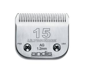Andis UltraEdge Detachable Blade, Size 15 - Leaves 1.2mm, Fits Andis, Wahl, Oste