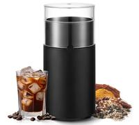 Andizun Coffee Grinder Electric - Just Press for 30S to Enjoy Your Coffee - Manual Press Coffee Grinder with Safe 304 Stainless Steel Blades, Fast Grinding for Coffee Beans, Pepper, Grain, Spice, Nuts