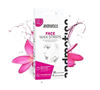 andmetics FACE Wax Strips: Cold Wax Hair Removal Strips, Hair Removal Strips for The face, 20 x Wax Strips