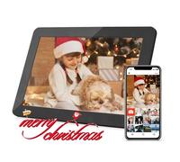 Andoer 10.1 Inch WiFi Digital Photo Frame Cloud Digital Picture Frame IPS Screen Touch Control 16GB Memory Auto Rotation with Backside Stand