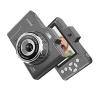 Andoer 1080P 48MP Rechargeable Compact Digital Camera with 8X Zoom, 2.8 Inch IPS Screen, Creative Photo Editing Features, Black