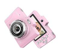 Andoer 1080P 48MP Rechargeable Compact Digital Camera with 8X Zoom, Pink