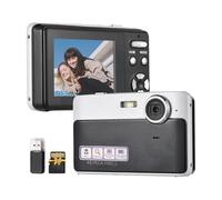 Andoer 1080P Digital Camera 48MP Pocket Digital Video Camera 2.4 Inch Screen Auto Focus 16X Digital Zoom Built-in Battery with 32GB TF Card USB Card Reader Birthday for Teens Students