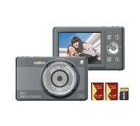 Andoer 1080P Digital Camera Digital Video Camera Camcorder 56MP 2.88 Inch IPS Screen 8X Digital Zoom AF Auto Focus Anti-shake Face Detect with 32GB Memory Card 2pc Batterie for Kid Teen