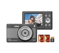 Andoer 1080P Digital Camera Digital Video Camera Camcorder 56MP 2.88 Inch IPS Screen 8X Digital Zoom AF Auto Focus Anti-shake Face Detect with 32GB Memory Card 2pc Batterie for Kid Teen