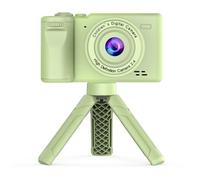 Andoer 1080P Kids Digital Camera with Tripod Mini Video Camera for Kids 12MP 2.4 Inch IPS Screen Built-in Battery with Neck Strap Mini Desktop Tripod Birthday for Boys Girls