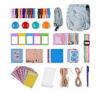 Andoer 12-in-1 Instant Camera Accessories Bundle Kit Replacement for Fujifilm Mini 11 with Camera Bag/Camera Strap/Photo Album/Photo Clips/Photo Frame/Hanging String/Sticker/Pen/Filter