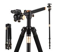 Andoer 184cm Portable Photography Tripod Horizontal Camera Tripod Stand Monopod Aluminum Alloy 8kg Load Capacity with 360° Rotatable Ballhead Carrying Bag for DSLR Camera Camcorder Smartphone