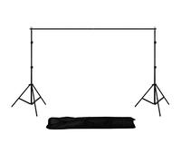 Andoer 2 * 3 Meters/6.6 * 10 Feet Studio Backdrop Stand Bracket Aluminum Alloy Adjustable Photography Background Support System with Carrying Bag