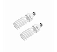 Andoer 2 x CFL Daylight White 45W 5500K, E27 Energy Saving Light Bulb Softbox Bulb for Soft Box Photography Photo Video Studio Lighting