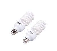 Andoer 2 x Photo Lamp E27 220V 45W 5500K Photo Studio Bulb Video Photography Daylight Light Lamp