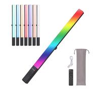 Andoer 20W RGB Led Tube Lights Foldable Light Stick Handle LED Light 3200K-5500K Dimmable 9 Lighting Effects Type-C Powered Support Wireless Control with Remote Control for Tiktok Youtube Vlogging