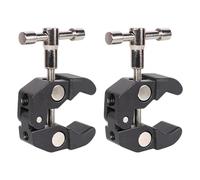 Andoer 2pcs Aluminum Alloy Magic Arm Super Clamp Crab Big Pliers Clip with 1/4" 3/8" Screw Hole for DSLR Camera