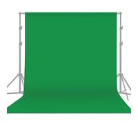 Andoer 3 * 6m / 10 * 19.7ft Professional Green Screen Backdrop Studio Photography Background Washable Durable Polyester-Cotton Fabric One-Piece Design for Portrait Product Shooting