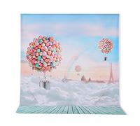 Andoer 4.9x6.5ft Professional Hot Air Balloon Background, Colourful Rainbow Backdrop for Children Photo Studio, Portrait Shooting