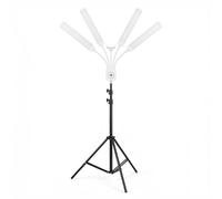 Andoer 4 Arms Video Light, Aluminum Alloy LED Video Light 89.6 to 132.8 Degrees Dimmable 392 Beads with 170cm Tripod and Remote for Live Streaming Makeup Photography (GB Plug)