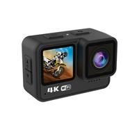Andoer 4K 60FPS Action Camera 24MP WiFi Sports Camera 170° Wide Angle Lens Dual Screen Touch Control Anti-Shake 21M/69ft Body Waterproof with Mounting Accessories Kit for Diving Surfing Skiing Cycling