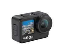 Andoer 4K 60FPS Action Camera 24MP WiFi Sports Camera 170°Wide Angle Lens Dual Screen Touch Control Anti-Shake 21M/69ft Body Waterproof with Mounting Accessories Kit for Diving Surfing Skiing Cycling