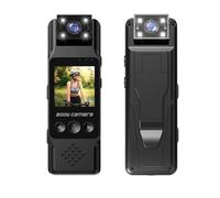 Andoer 4K Body Camera with Audio and Video Recording Wearable Body Cam Mini Video Camera Camcorder with Magnetic Back Clip 180° Rotatable Lens Motion Detection for Delivery Traveling Outdoor Recording