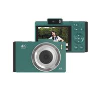 Andoer 4K Digital Camera, Portable Video Camera CCD Photo Camera 48MP 2.8 Inch IPS Screen Anti-shake 16X Zoom Auto Focus with Flash Battery Birthday for Teens Students Friends (Green)