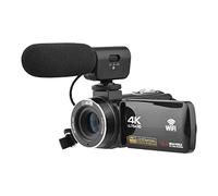 Andoer 4K Digital Video Camera WiFi Camcorder DV Recorder 56MP 18X Digital Zoom 3.0 Inch IPS Touchscreen Supports Face Detection IR Night Vision Anti-shake with 2pcs Batteries Remote Control Carry