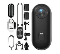 Andoer 4K Tiny Action Camera, WiFi 30fps Mini Sports Camera 120° Wide Angle Lens Built-in Battery with Magnetic Lanyard Back Clip Waterproof Case Mounting Accessories for Outdoor Activities