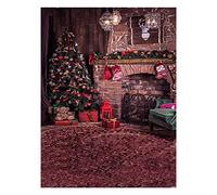 Andoer 5 x 7 ft Christmas Background Photography Backdrop Photo Studio Props Foldable Polyester Fibre for Christams Party Newborn Portrait