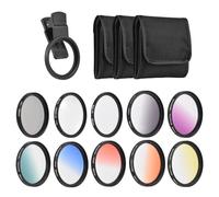 Andoer 52 mm Professional Circular Polarising Lens Filter Kit for iPhone 15/14/13/12/11 for DSLR Cameras Canon Nikon Sony