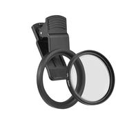 Andoer 52mm CPL Filter for Phone Camera Lens Clip-on Polarizing Filter with Phone Lens Clip Replacement for Smartphones for Canon Nikon Sony DSLR Cameras