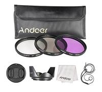 Andoer® 52mm Filter Kit (UV CPL FLD) Nylon Carry Pouch, Lens Cap, Lens Cap Holder, Lens Hood, Lens Cleaning Cloth