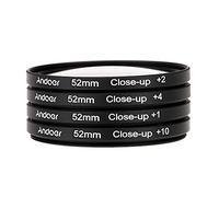 Andoer 52mm Macro Close Up Filter Set +1 +2 +4 +10 Macro Filters Compatible With Nikon D7200 D5200 D3200 D3100 Canon Sony Pentax DSLRs