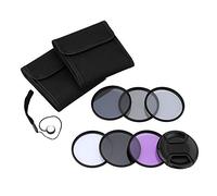 Andoer 55mm UV+CPL+FLD+ND(ND2 ND4 ND8) Filter Kit Ultraviolet Circular-Polarizing Fluorescent Neutral Density Filter for Nikon Canon Sony Pentax DSLRs