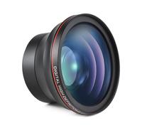 Andoer 58 mm Camera Lens Kit with 0.43 x Wide Angle Lens Macro Lens Replacement Aluminium Alloy DSLR Camera Lens for Canon Canon Rebel