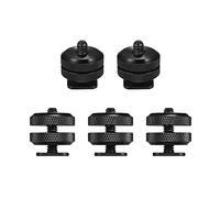 Andoer 5pcs Camera Hot Shoe Mount to 1/4Inch-20 Tripod Screw Adapter Flash Shoe Mount for DSLR Camera Rig