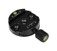 Andoer 60 mm Aluminium Alloy Quick Release Plate Clamp 3/8 Inch with 1/4 Inch Adapter / Spirit Level for Arca Swiss QR Plate