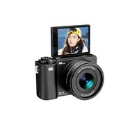 Andoer 64MP Digital Camera, Compact Camera 16X Optical Zoom 2.8 Inch IPS Screen MP3, Self-Timer Gust Wide Viewing Angles Photo Camera for Concerts, Life - Black