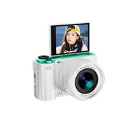 Andoer 64MP Digital Camera, Compact Camera 16X Optical Zoom 2.8 Inch IPS Screen MP3, Self-Timer Gust Wide Viewing Angles Photo Camera for Concerts, Life - White